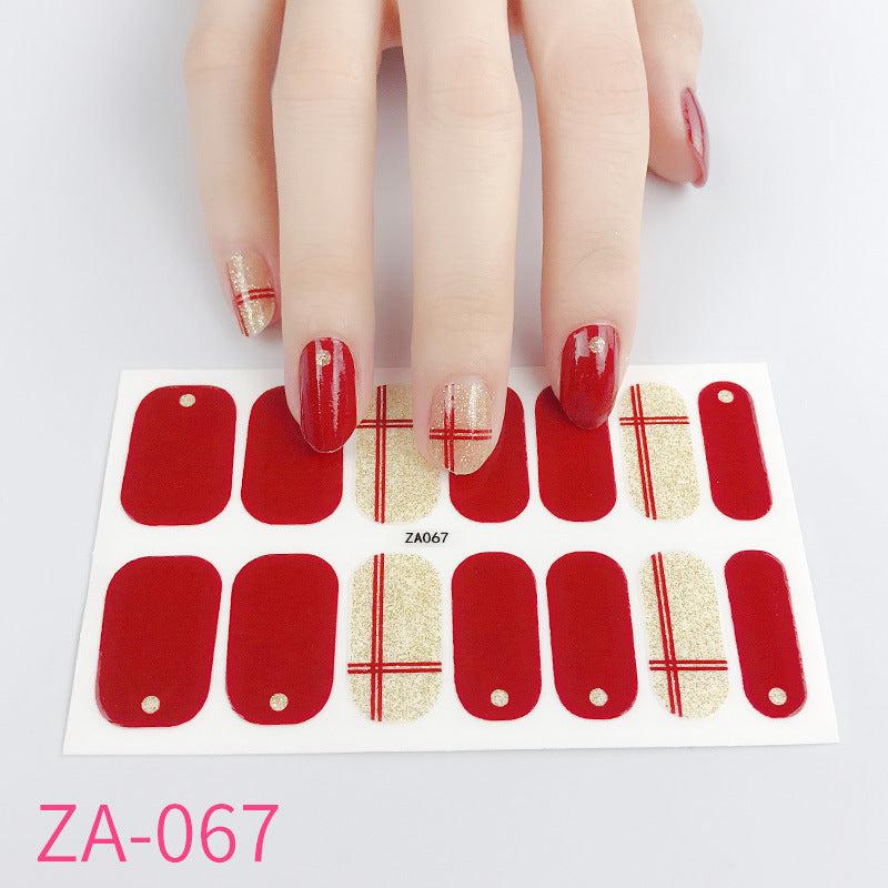 Cartoon Christmas Nail Stickers Waterproof