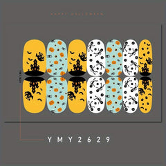 Halloween Skull Ghost Pumpkin Nail Art Stickers