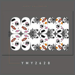 Halloween Skull Ghost Pumpkin Nail Art Stickers