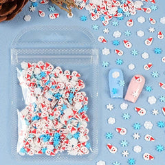 Christmas Nail Art Charms Gingerbread Snowman Snowflake Red Socks Hats