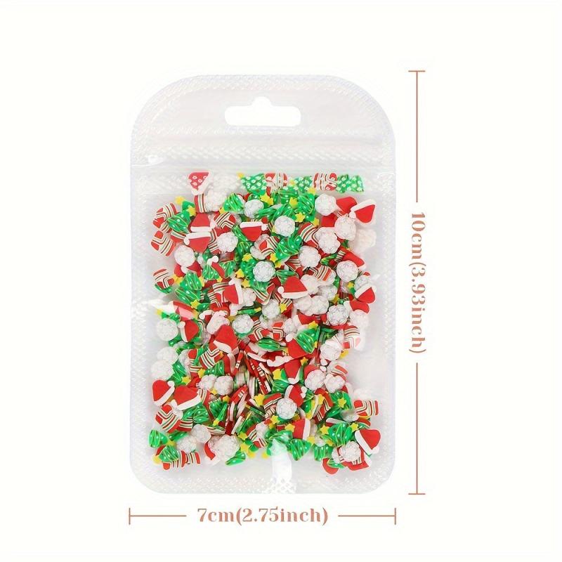 Christmas Nail Art Charms Gingerbread Snowman Snowflake Red Socks Hats
