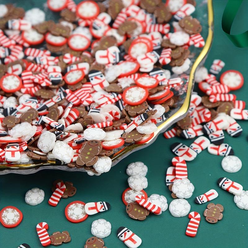 Christmas Nail Art Charms Gingerbread Snowman Snowflake Red Socks Hats
