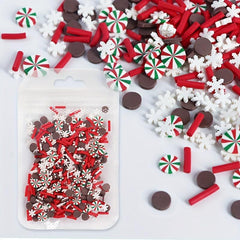 Christmas Nail Art Charms Gingerbread Snowman Snowflake Red Socks Hats
