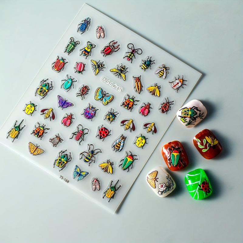 5D Insect Nail Art Stickers - Self Adhesive Nail Art Supplies