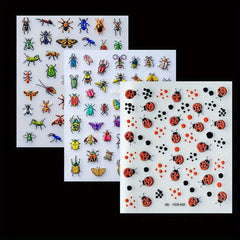 5D Insect Nail Art Stickers - Self Adhesive Nail Art Supplies