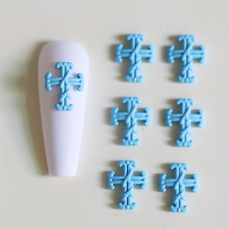 Cross Nail Art Charms Vintage Punk Nail Art Accessories DIY Salon
