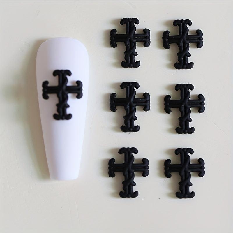 Cross Nail Art Charms Vintage Punk Nail Art Accessories DIY Salon