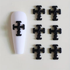 Cross Nail Art Charms Vintage Punk Nail Art Accessories DIY Salon