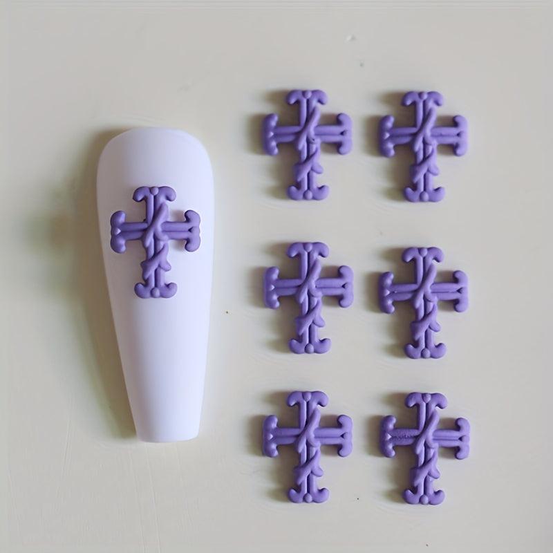 Cross Nail Art Charms Vintage Punk Nail Art Accessories DIY Salon
