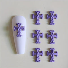 Cross Nail Art Charms Vintage Punk Nail Art Accessories DIY Salon