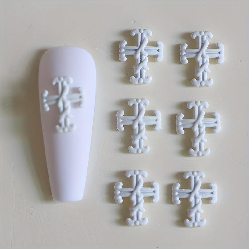 Cross Nail Art Charms Vintage Punk Nail Art Accessories DIY Salon
