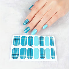 Mixed Styles Nail Stickers Full Wraps Self Adhesive Gel Nail Art Decals