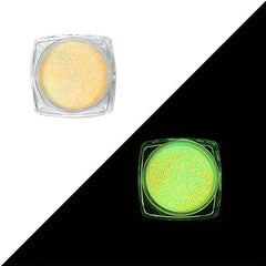 12 Colors Luminous Nail Powder Night Fluorescent Pigment Holographic Glitter