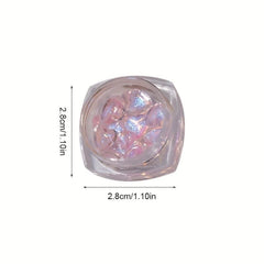 45pcs 3D Heart Nail Rhinestone Crystal Gems Acrylic Nail Art DIY