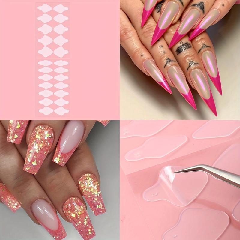 Nail Sticker Silicone Pads Mold For French Nails