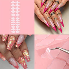 Nail Sticker Silicone Pads Mold For French Nails