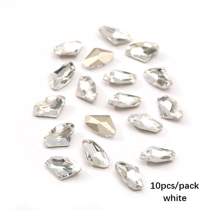 Aurora Glass Crystal Nail Art Rhinestones 10 Pcs