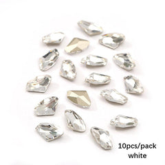 Aurora Glass Crystal Nail Art Rhinestones 10 Pcs