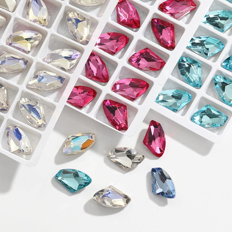 Aurora Glass Crystal Nail Art Rhinestones 10 Pcs