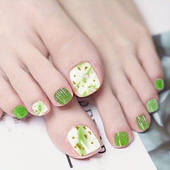 5 Full Wraps Toe Nail Polish Stickers with Nail Files