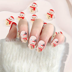 10pcs Christmas Nail Art Charms Mixed Elk Snowflake Santa Decorations
