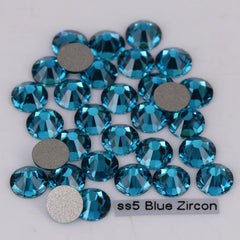 1440pcsm Flat Back Nail Art Rhinestones Crystal Glass Non Hotfix Gems