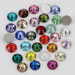 1440pcsm Flat Back Nail Art Rhinestones Crystal Glass Non Hotfix Gems