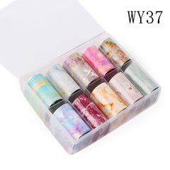 Floral Nail Art Foil Transfer Stickers for Nails