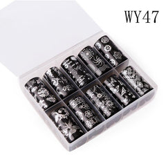 Floral Nail Art Foil Transfer Stickers for Nails