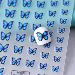 3D Butterfly Nail Sticker Nail Patch Nail Decor Accessory