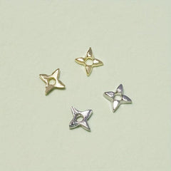 20 Pcs 3D Alloy Star Nail Rhinestone for Nail Art