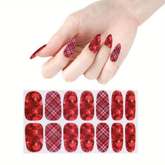 Floral Nail Polish Stickers Self Adhesive Manicure Kits Easy DIY Nail Art