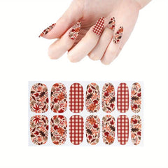 Floral Nail Polish Stickers Self Adhesive Manicure Kits Easy DIY Nail Art