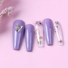 100pcs 3D Butterfly Nail Art Charms Alloy DIY Nail Decoration Supplies