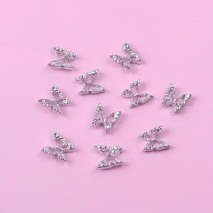 100pcs 3D Butterfly Nail Art Charms Alloy DIY Nail Decoration Supplies
