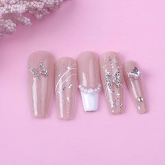 100pcs 3D Butterfly Nail Art Charms Alloy DIY Nail Decoration Supplies