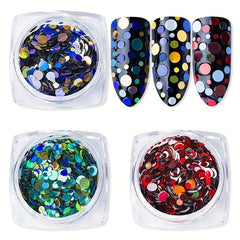 Holographic Star Nail Sequins Glitter Decoration for Nails Makeup