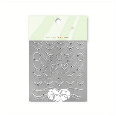 Pearl Nail Art Stickers Self Adhesive for DIY Nail Art