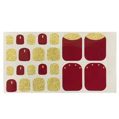 Glitter Nail Polish Stickers Self Adhesive Decal Strips Kit for Women Girls