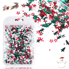 Christmas Nail Art Sequins 3D Holographic Designs