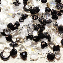3D Acrylic Butterfly Moon Heart Star Nail Charms