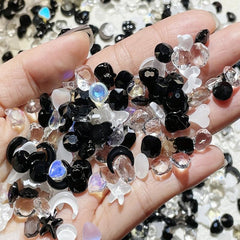 3D Acrylic Butterfly Moon Heart Star Nail Charms