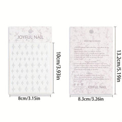 3D Self Adhesive Nail Stickers Summer Daisy Flowers Peach Strawberry DIY Art
