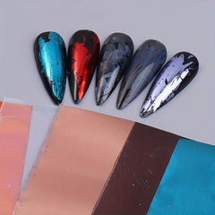 10gird Metallic Nail Foil Transfer Stickers Starry Sky Nail Art Decals