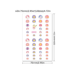 12pcs Unicorn Nail Art Stickers for DIY or Nail Salons