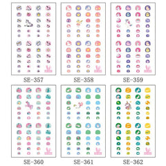 12pcs Unicorn Nail Art Stickers for DIY or Nail Salons
