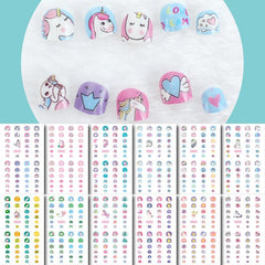 12pcs Unicorn Nail Art Stickers for DIY or Nail Salons
