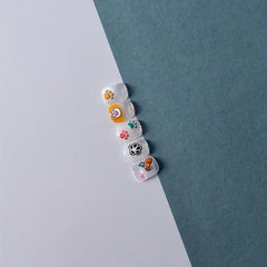 5D Dog Paw Nail Art Stickers Self Adhesive