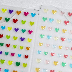 5D Embossed Stars Heart Nail Art Stickers Flower Decals for Acrylic Nail DIY