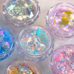 Aurora Nail Glitter Sequins for DIY Nail Decoration